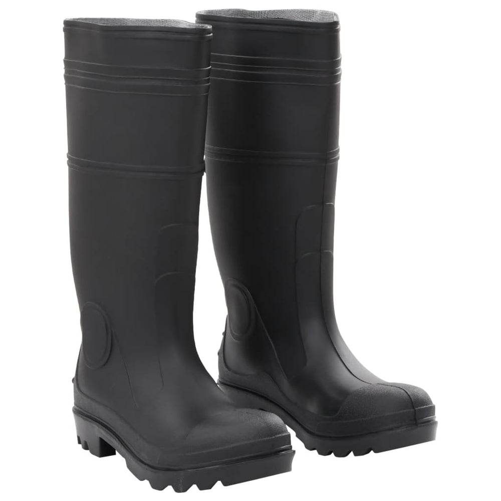 Rubber boots, black, PVC, size 38