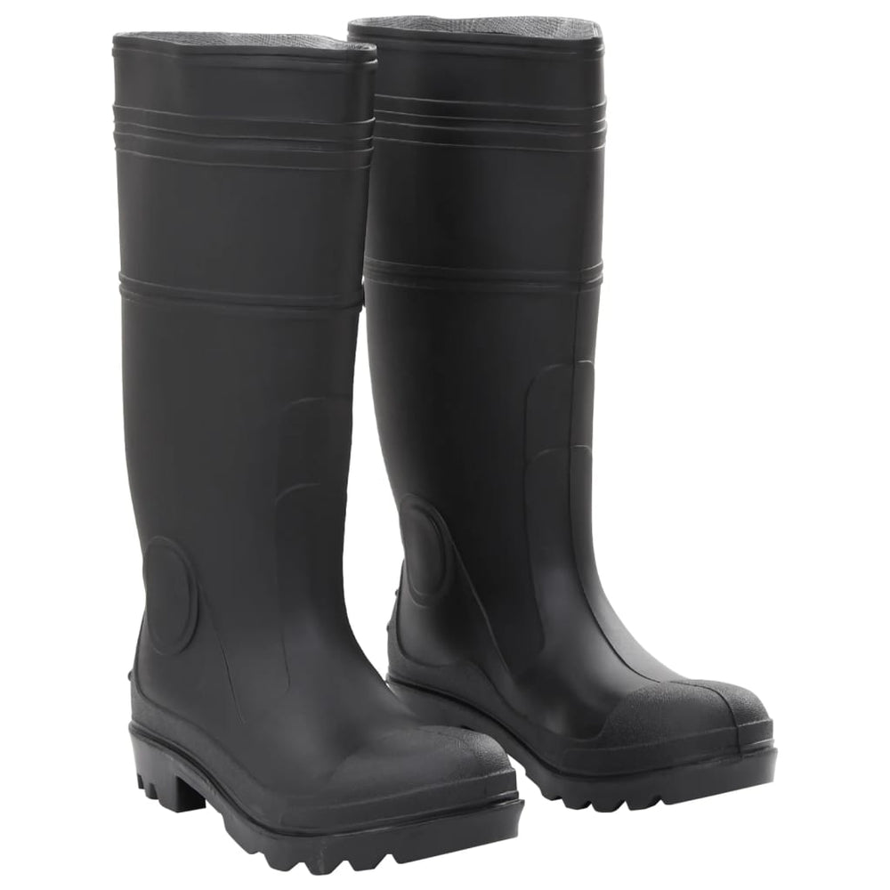 Rubber boots, black, PVC, size 39