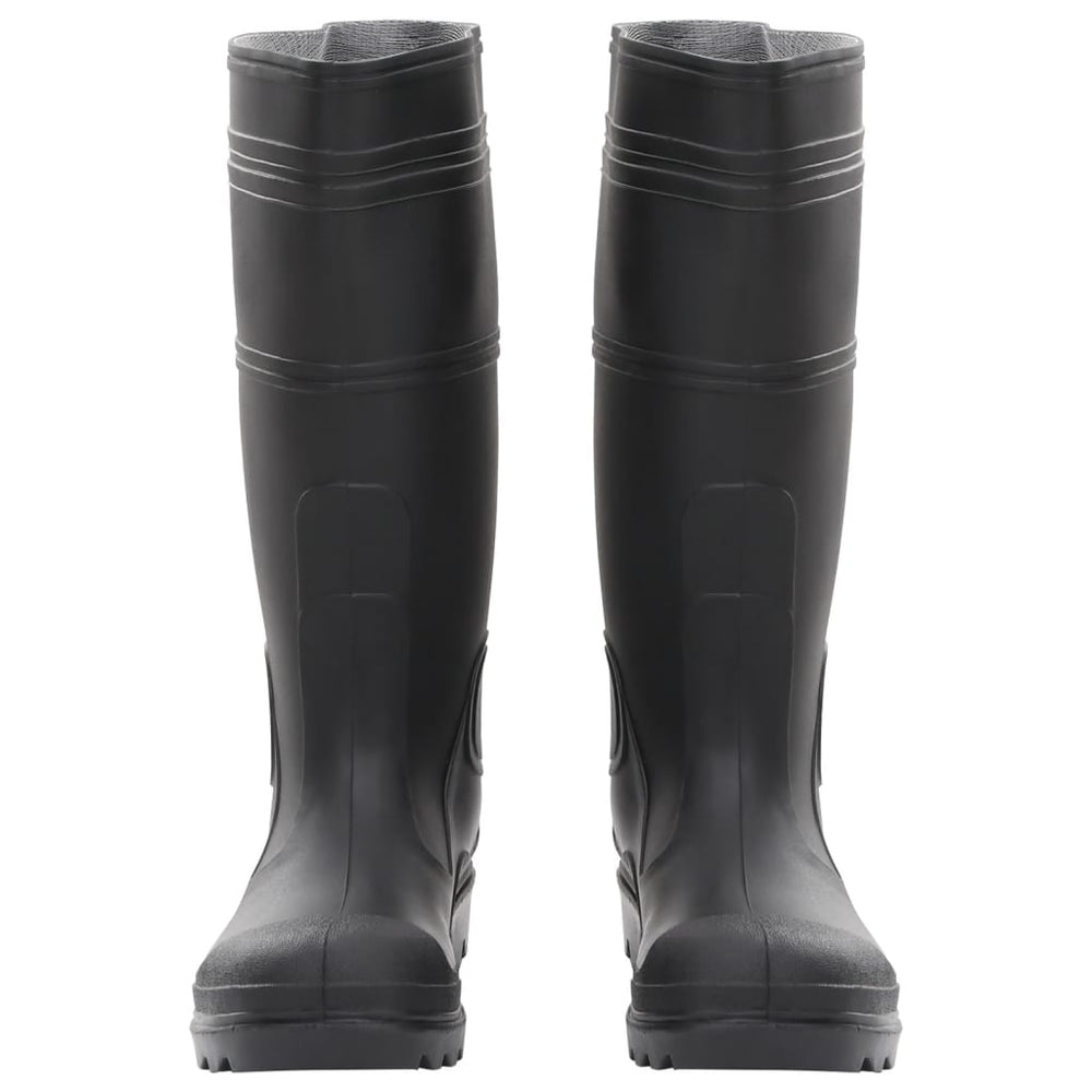 Rubber boots, black, PVC, size 39