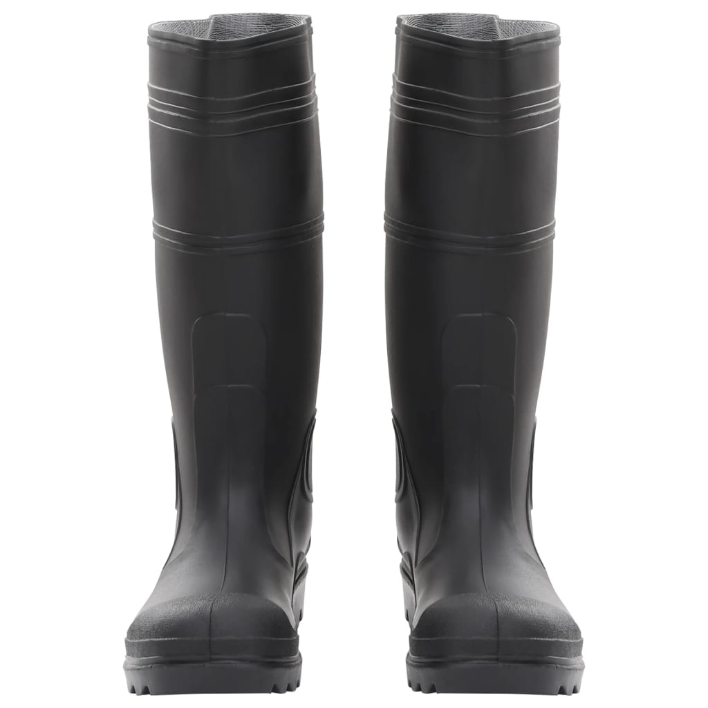Guminiai batai, juodos spalvos, PVC, 40 dydžio