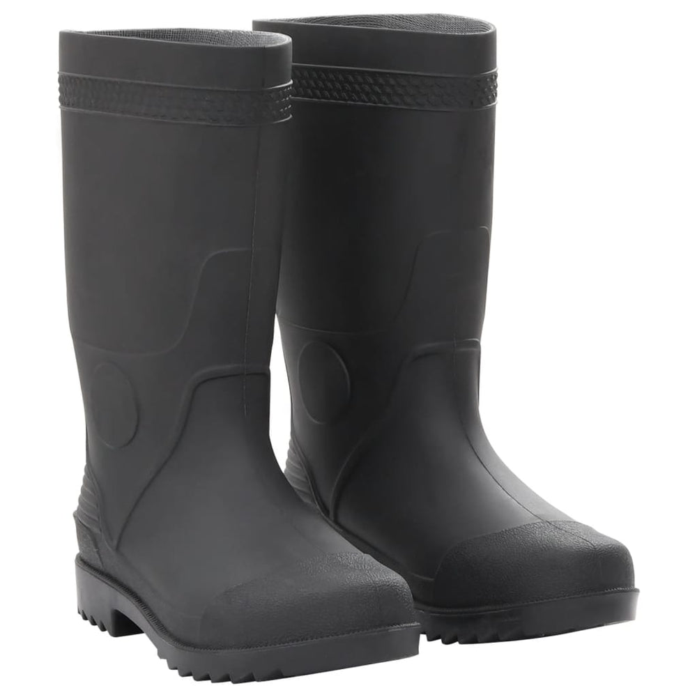Rubber boots, black, PVC, size 39