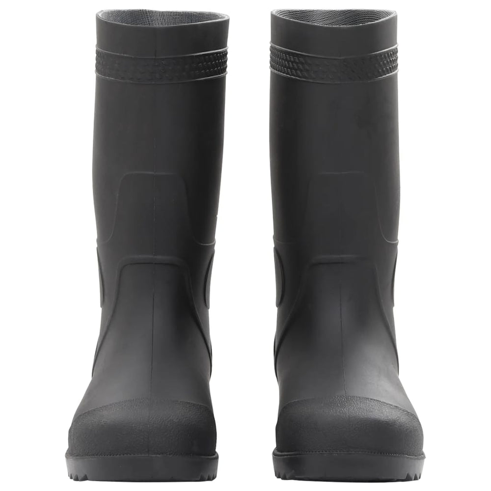 Rubber boots, black, PVC, size 39