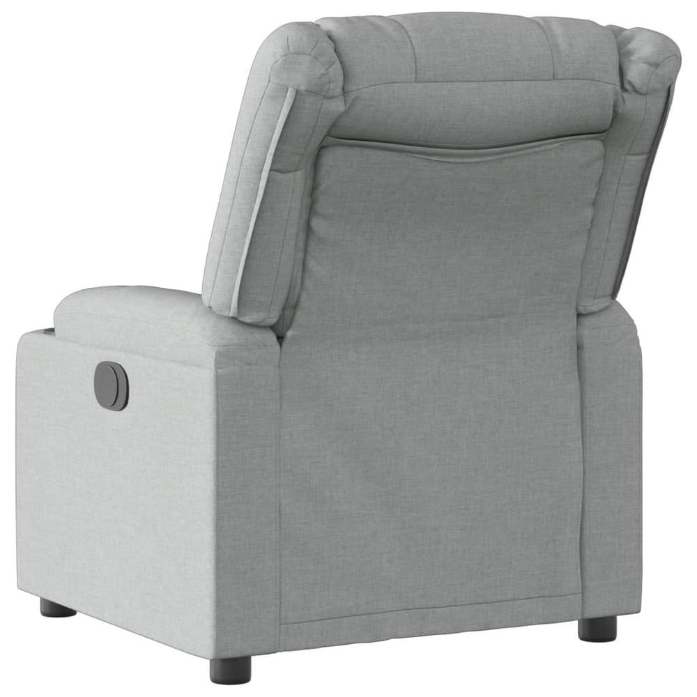Recliner, light grey, fabric