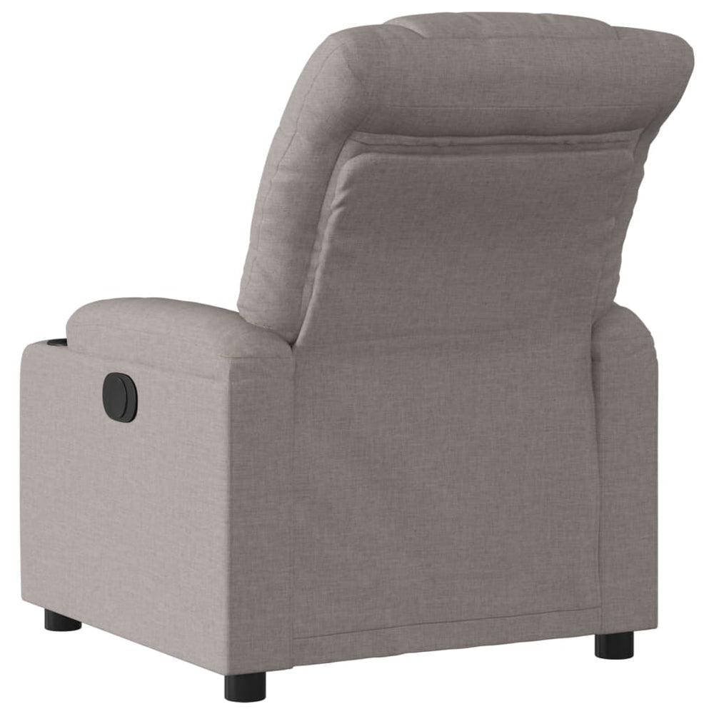 Recliner, taupe, fabric