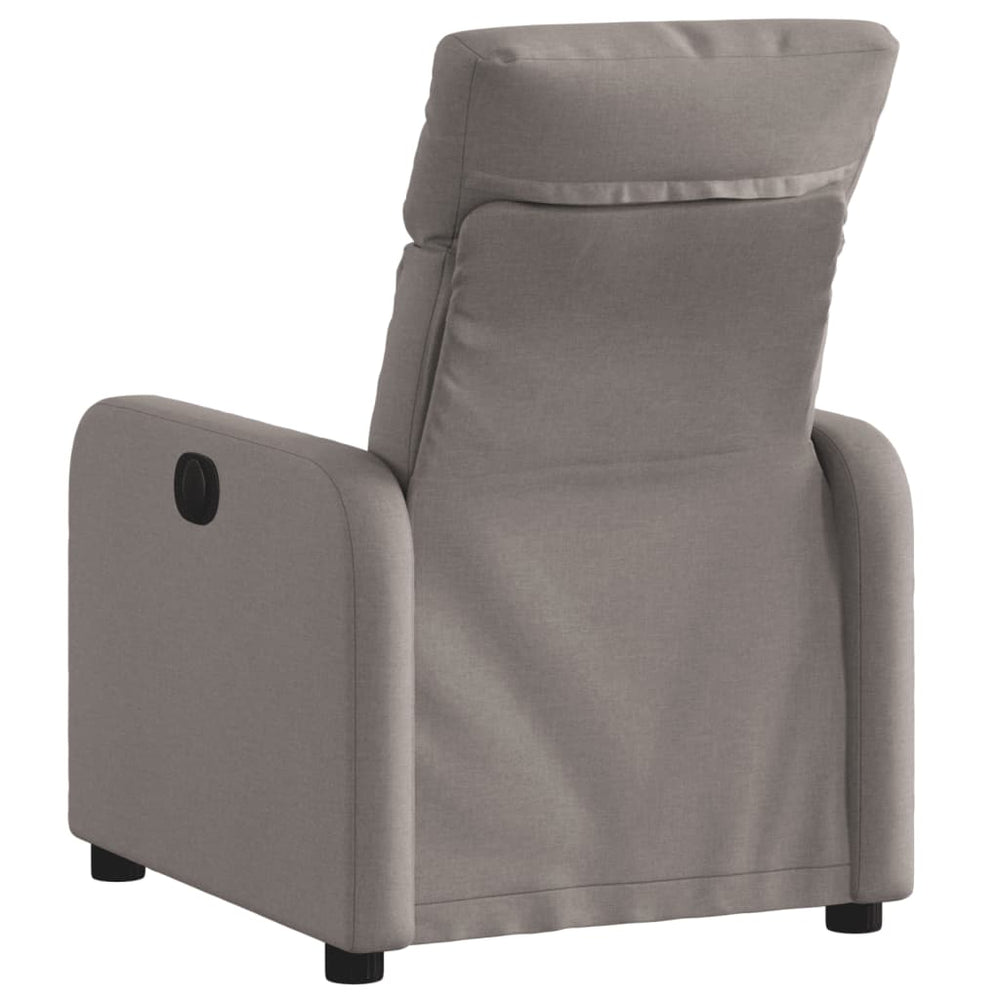 Recliner, taupe, fabric