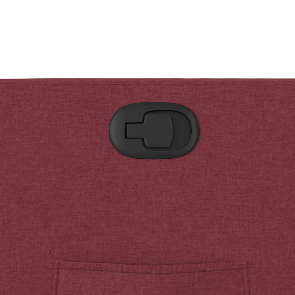 Recliner, burgundy, fabric