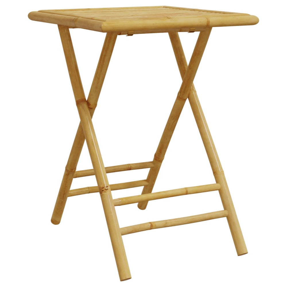 Sulankstomas sodo stalas, 55x55x75cm, bambukas