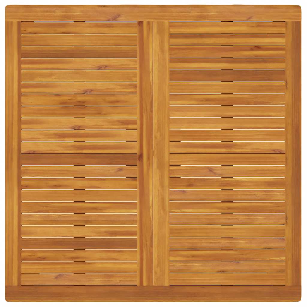 Sodo valgomojo stalas, 110x110x75cm, akacijos medienos masyvas