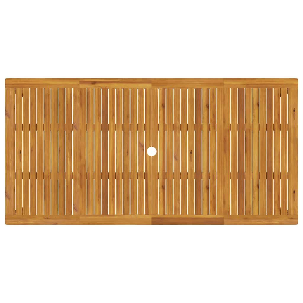 Sodo valgomojo stalas, 180x90x75cm, akacijos medienos masyvas