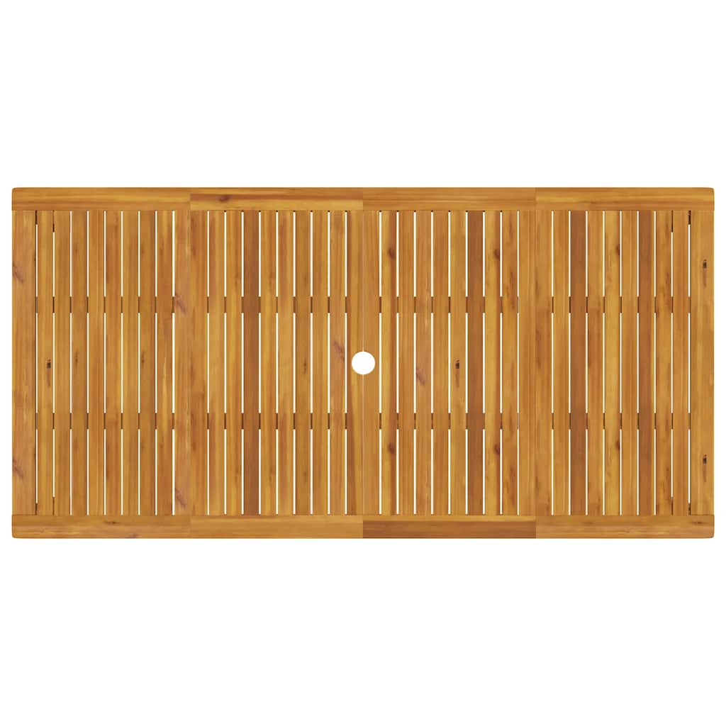 Sodo valgomojo stalas, 180x90x75cm, akacijos medienos masyvas