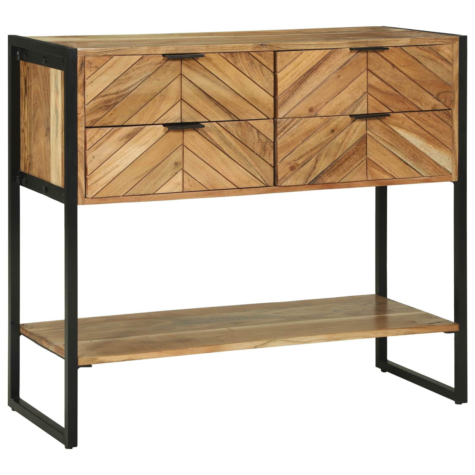 Konsolinis stalas Ruda 90 x 35 x 80 cm Kietos akacijos mediena