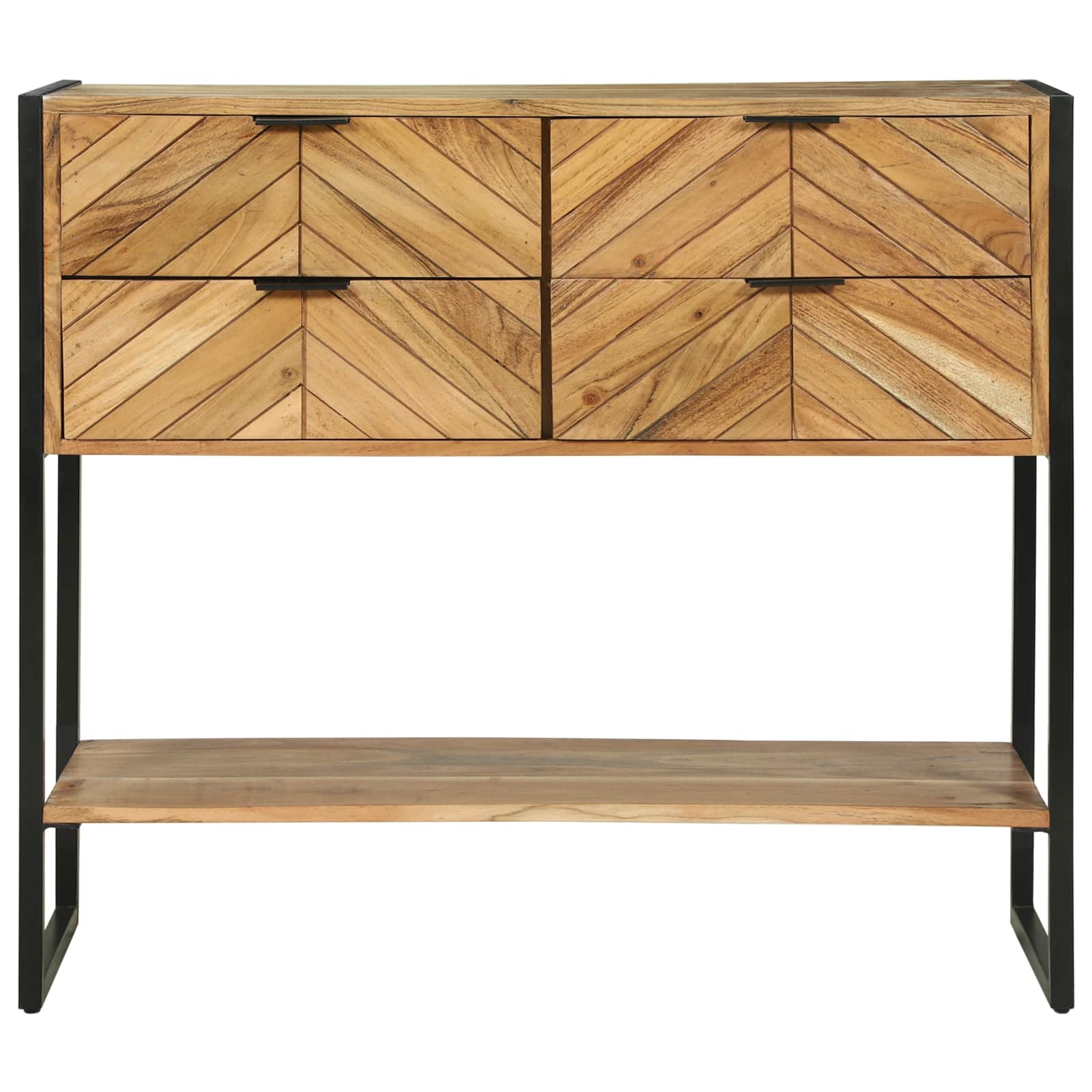Konsolinis stalas Ruda 90 x 35 x 80 cm Kietos akacijos mediena