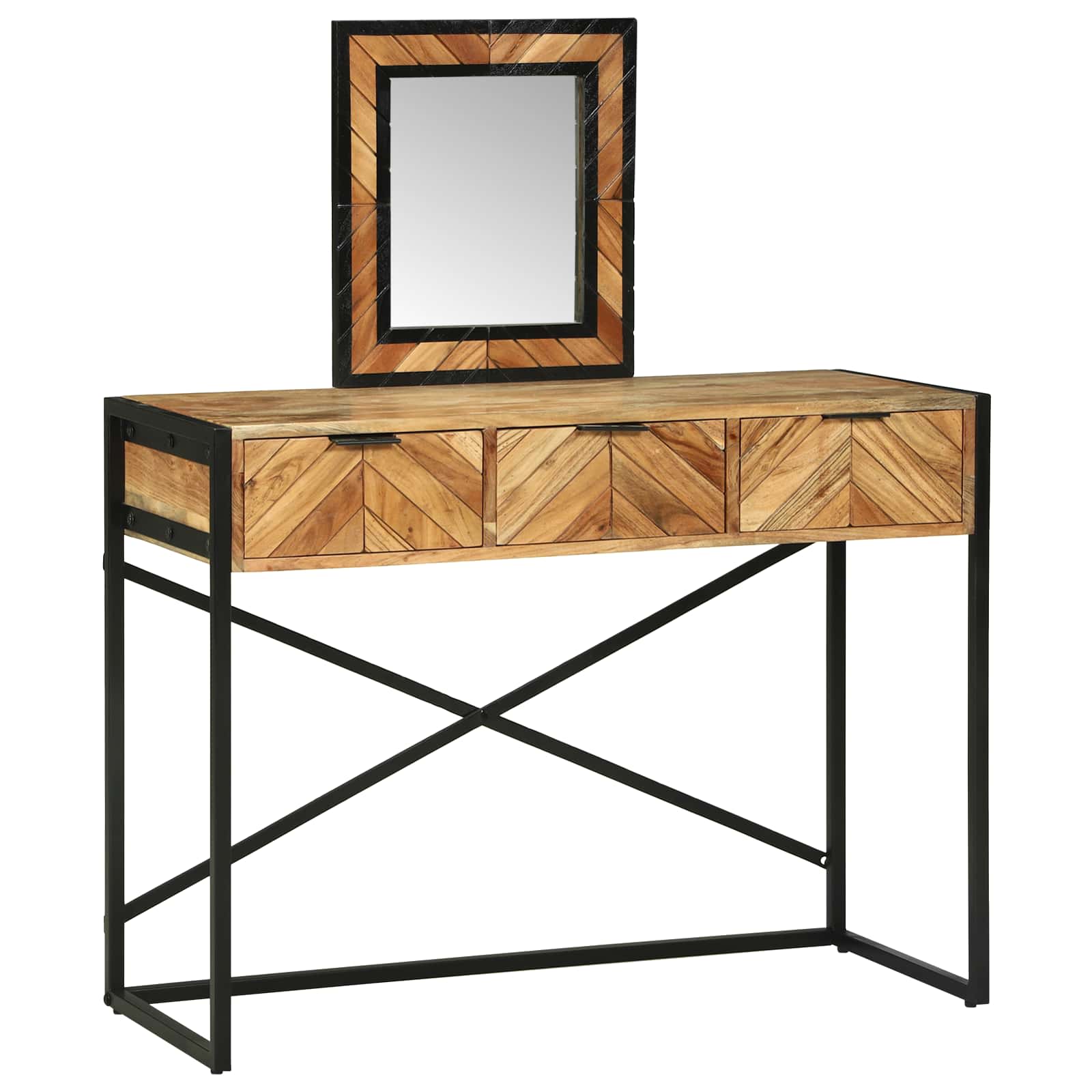 Makiažo stalas Ruda 100 x 40 x 120 cm Akacijos medienos masyvas
