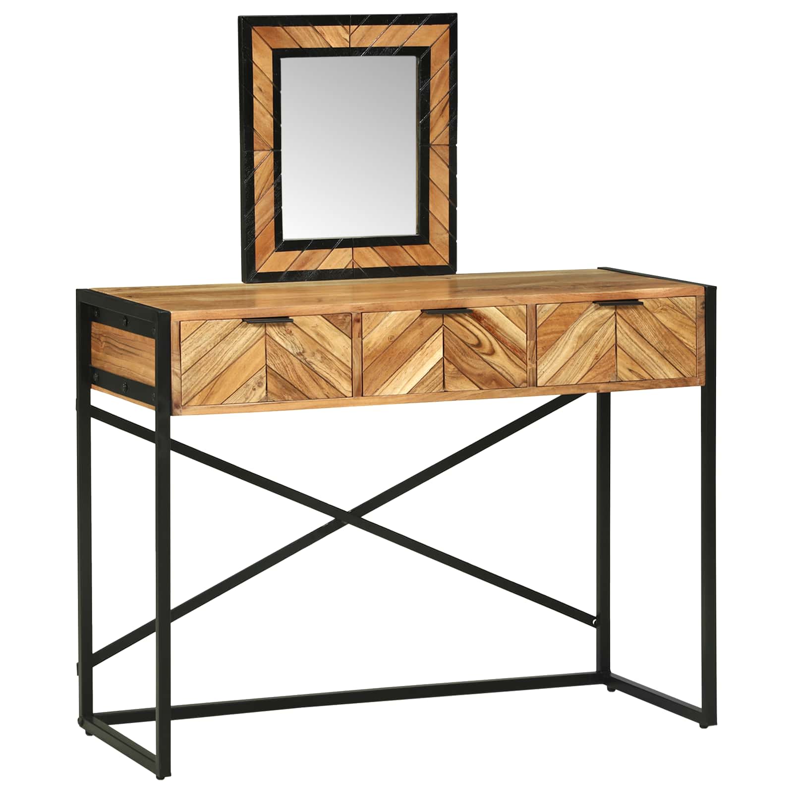 Makiažo stalas Ruda 100 x 40 x 120 cm Akacijos medienos masyvas