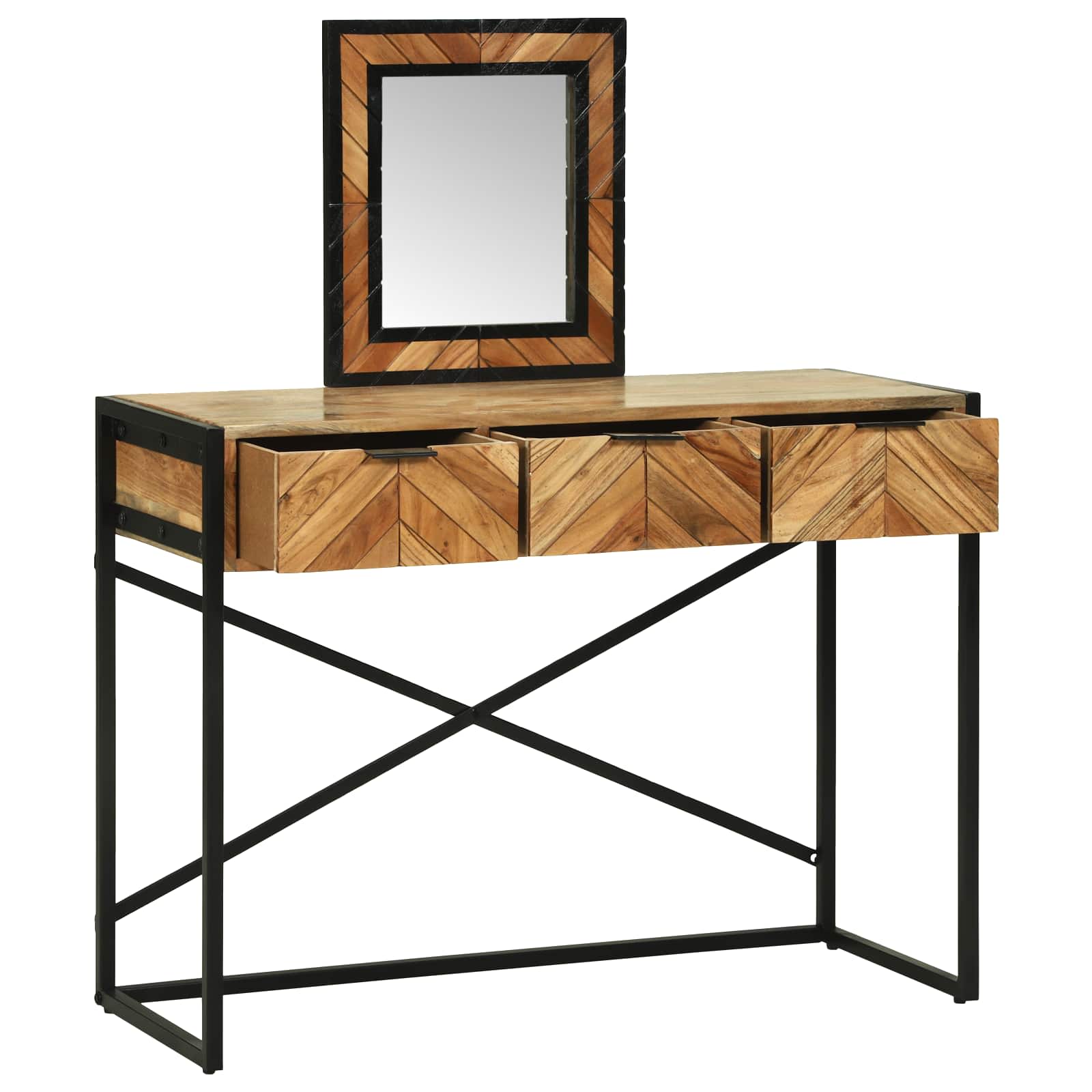 Makiažo stalas Ruda 100 x 40 x 120 cm Akacijos medienos masyvas
