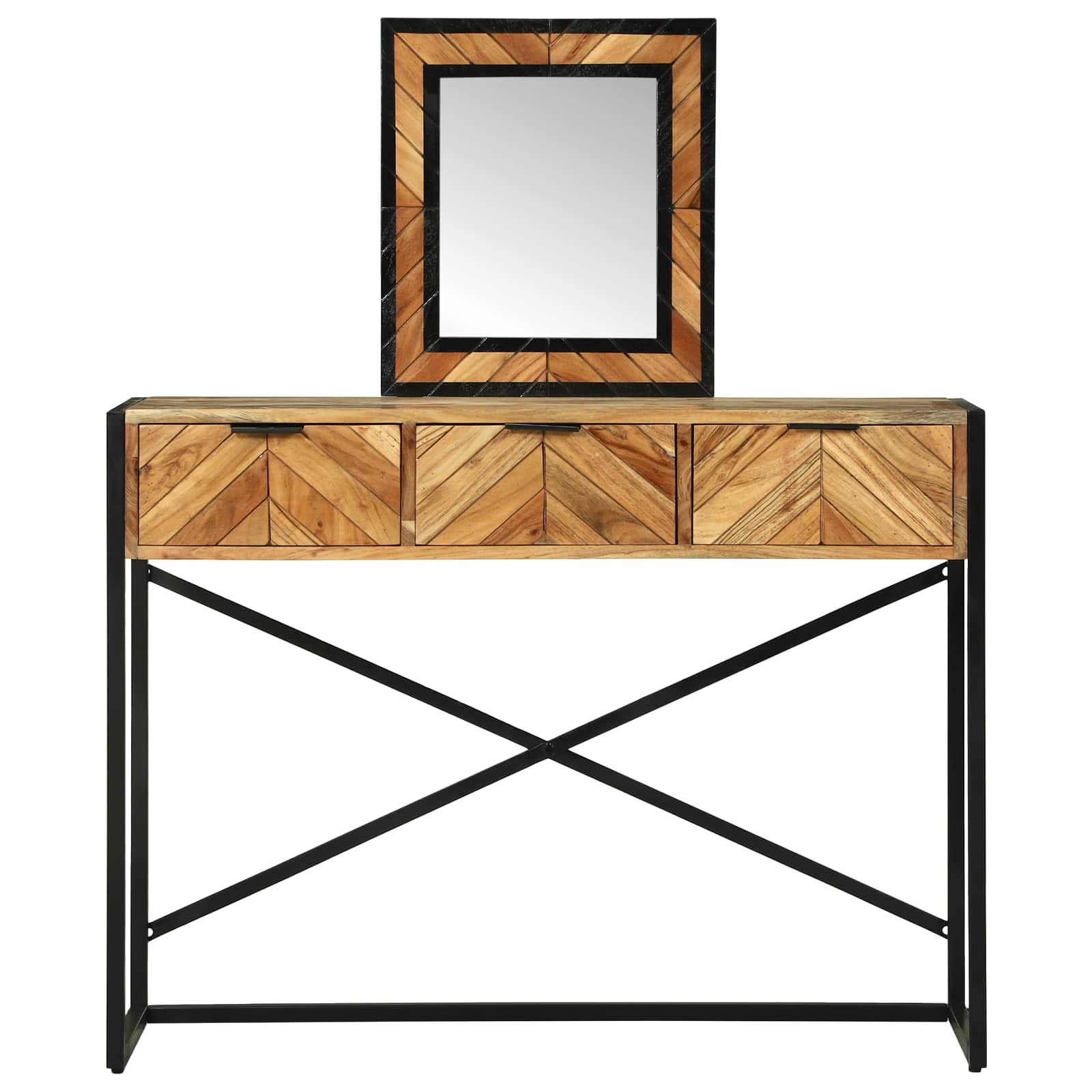 Makiažo stalas Ruda 100 x 40 x 120 cm Akacijos medienos masyvas