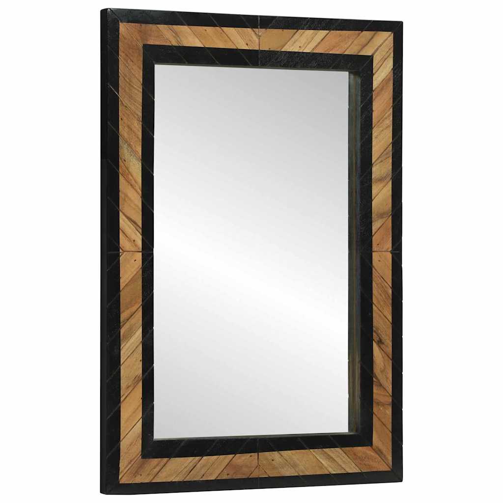 Sieninis veidrodis Stačiakampio Juoda ir Ruda 70 x 2 x 70 cm
