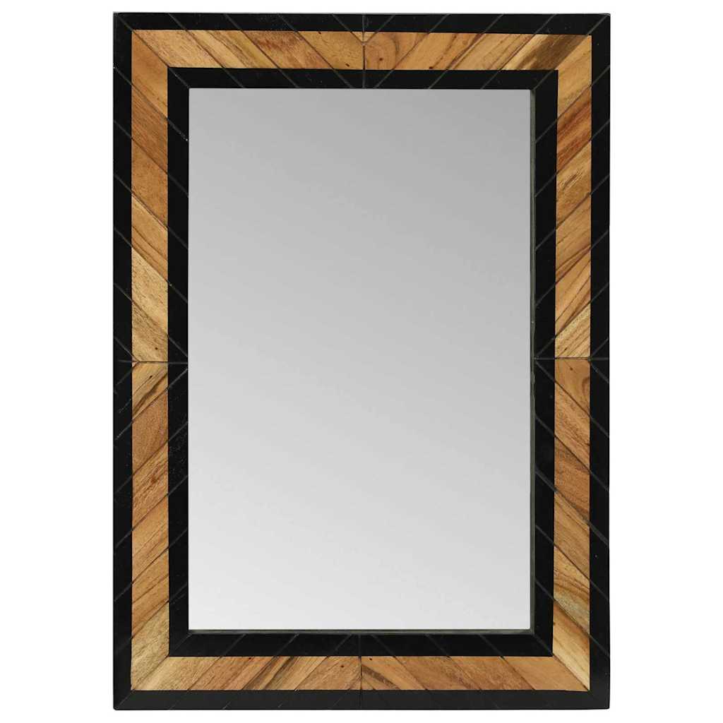 Sieninis veidrodis Stačiakampio Juoda ir Ruda 70 x 2 x 70 cm