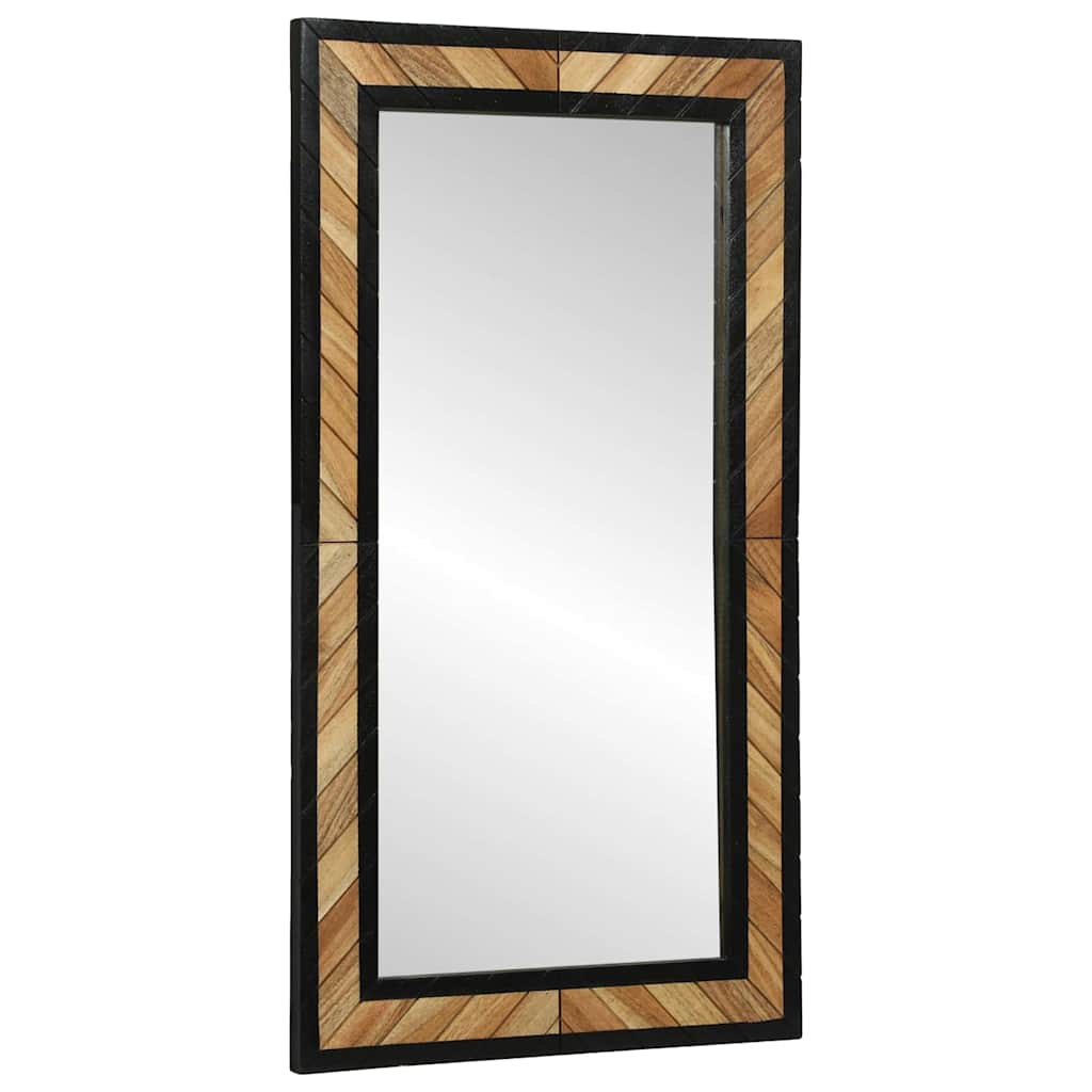 Sieninis veidrodis Stačiakampio Juoda ir Ruda 50 x 2 x 90 cm