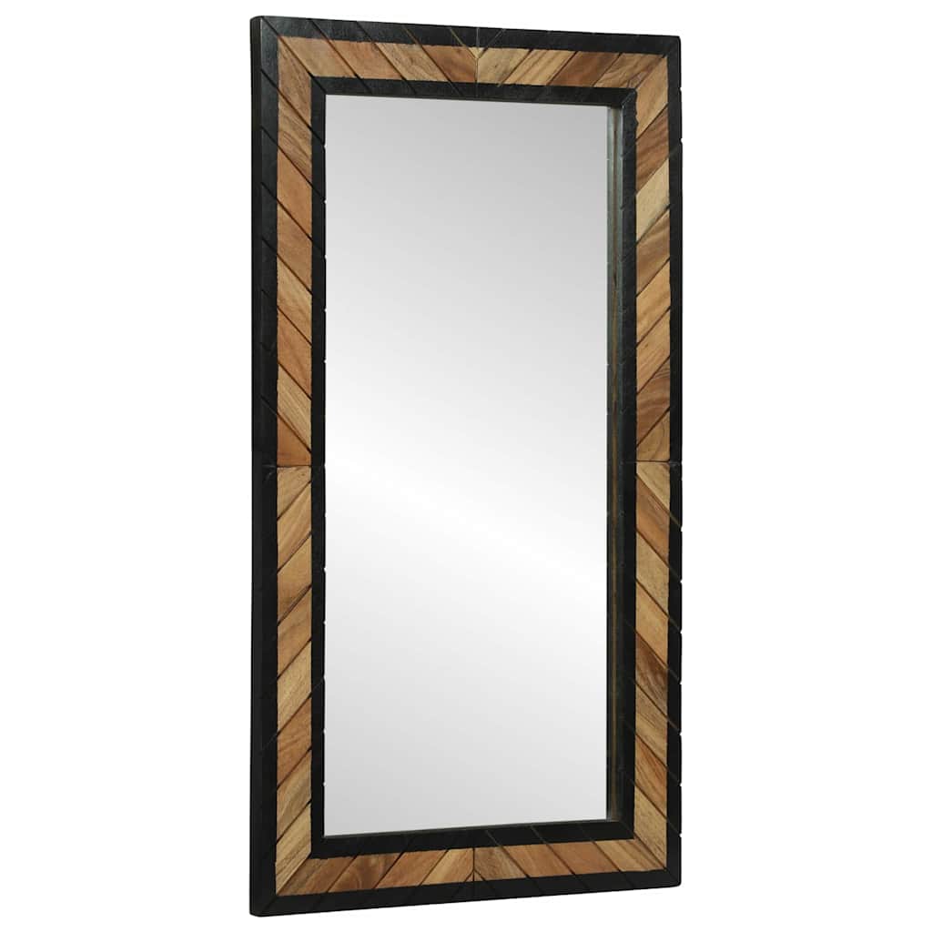 Sieninis veidrodis Stačiakampio Juoda ir Ruda 50 x 2 x 90 cm