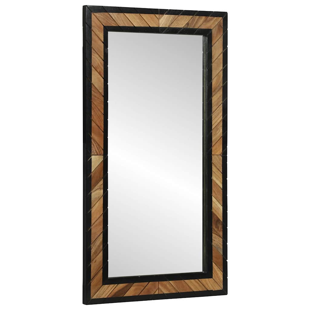 Sieninis veidrodis Stačiakampio Juoda ir Ruda 50 x 2 x 90 cm