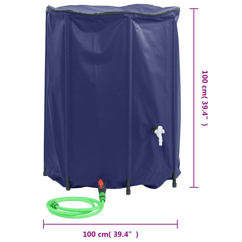 Vandens talpa su čiaupu, sulankstoma, 750l, PVC