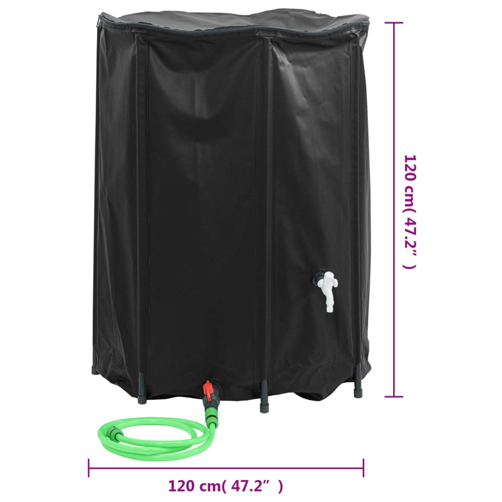 Vandens talpa su čiaupu, sulankstoma, 1350l, PVC