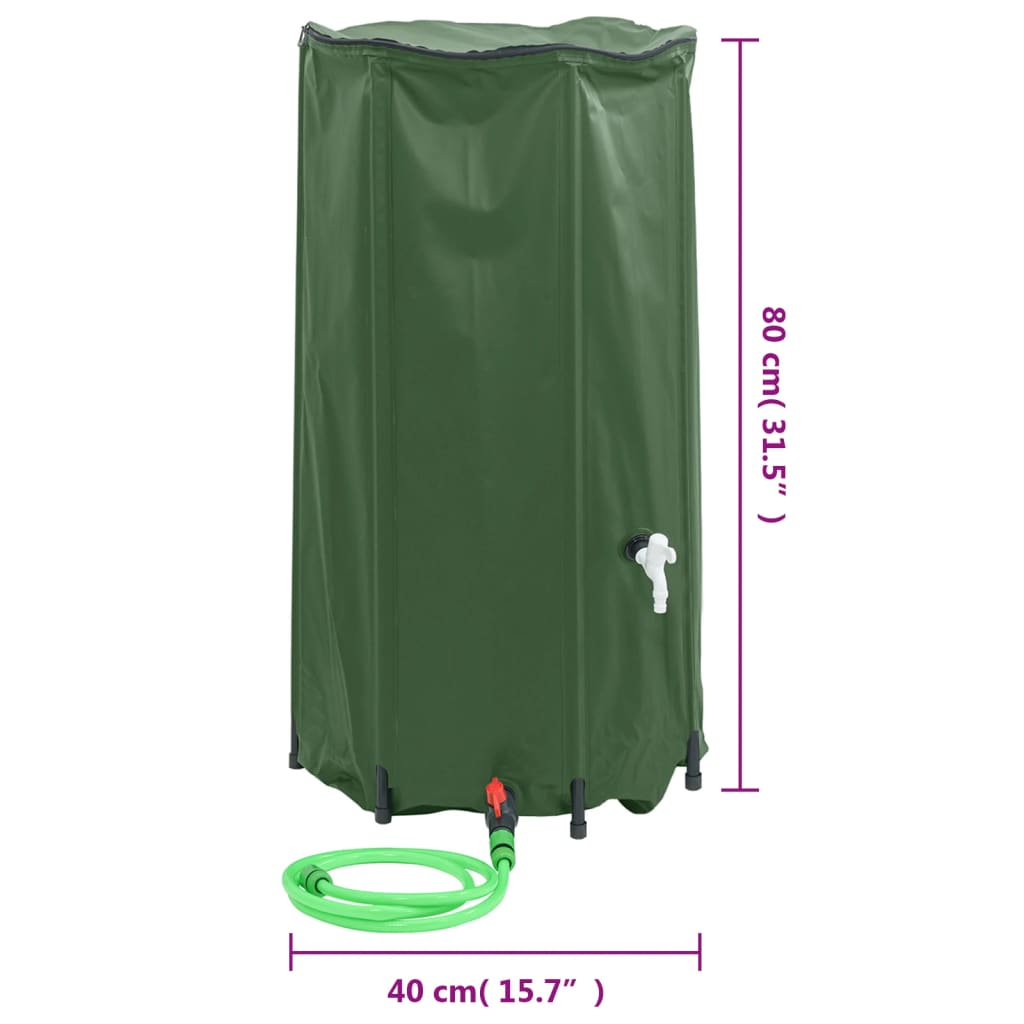 Vandens talpa su čiaupu, sulankstoma, 100l, PVC