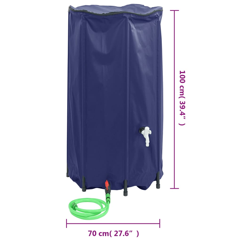 Vandens talpa su čiaupu, sulankstoma, 380l, PVC