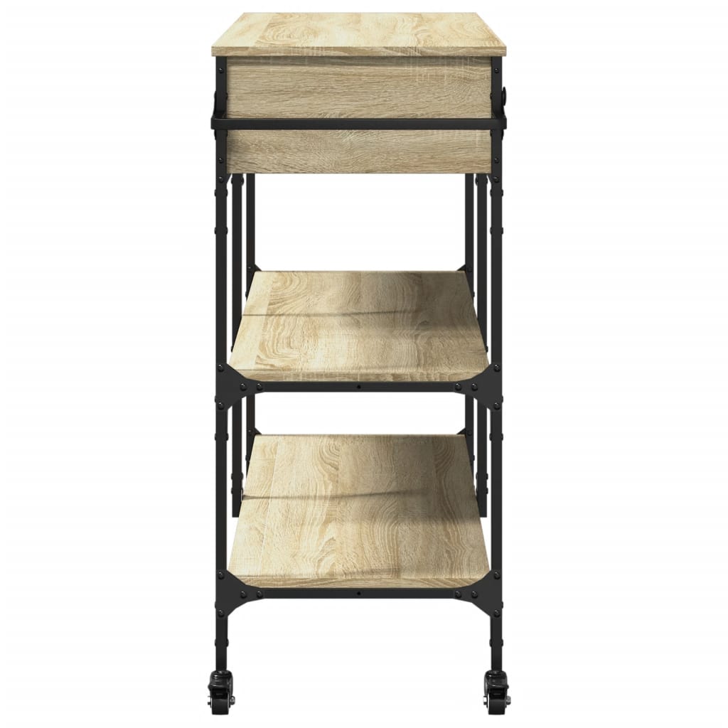 Kitchen trolley, oak, 105x42x95cm, treated wood