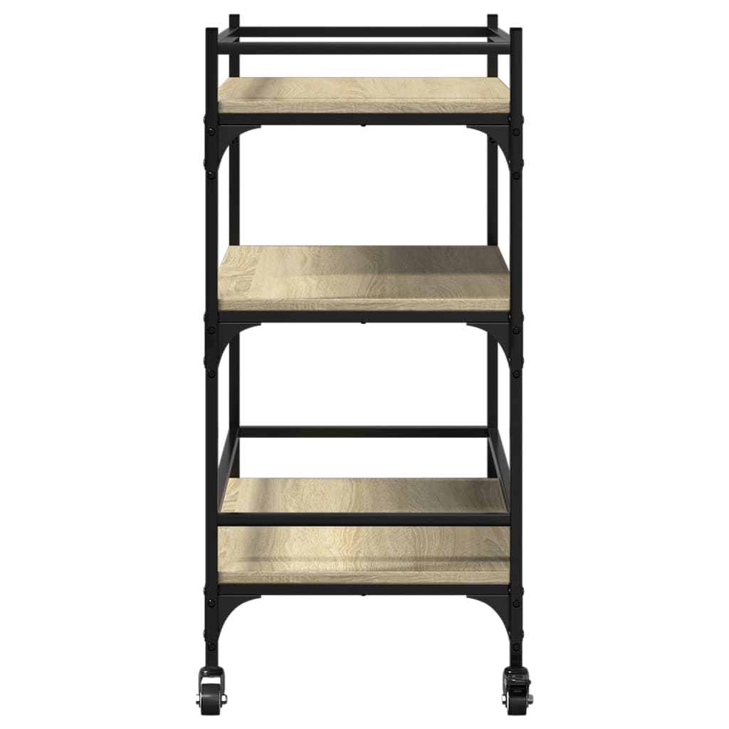 Kitchen trolley, oak, 65x40x86.5cm, treated wood