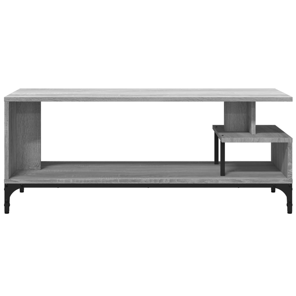 TV cabinet, grey, 102x40x41cm, engineered wood and steel