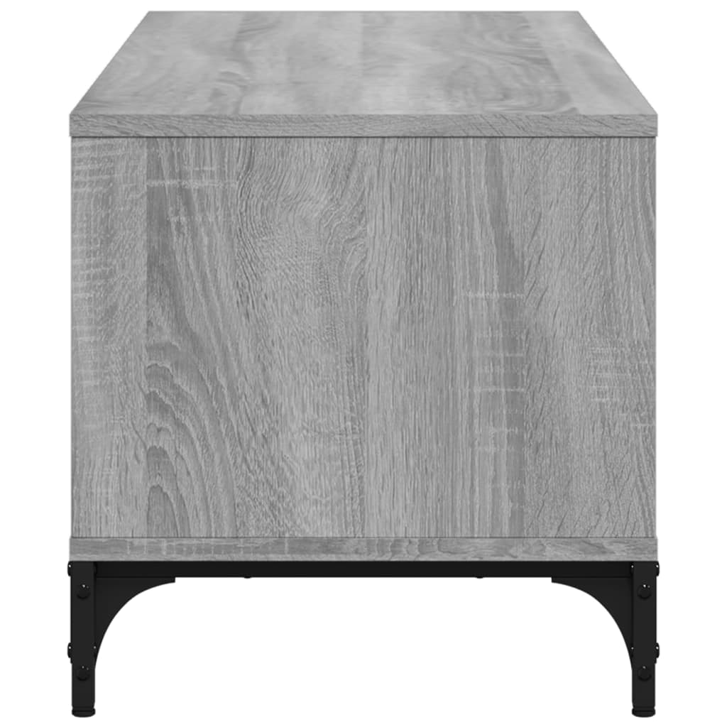 TV cabinet, grey, 102x40x41cm, engineered wood and steel