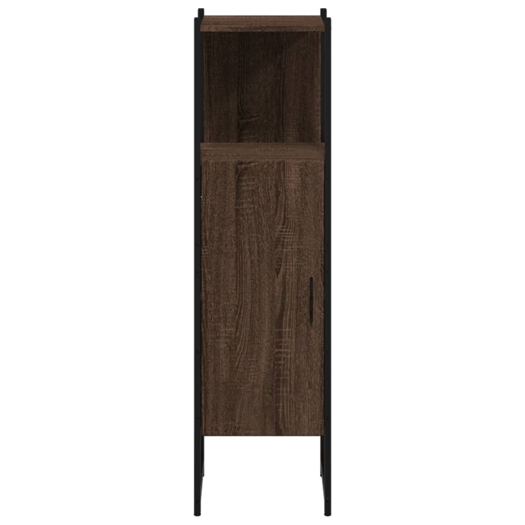 Bathroom cabinet, brown oak, 33x33x120.5cm, wood
