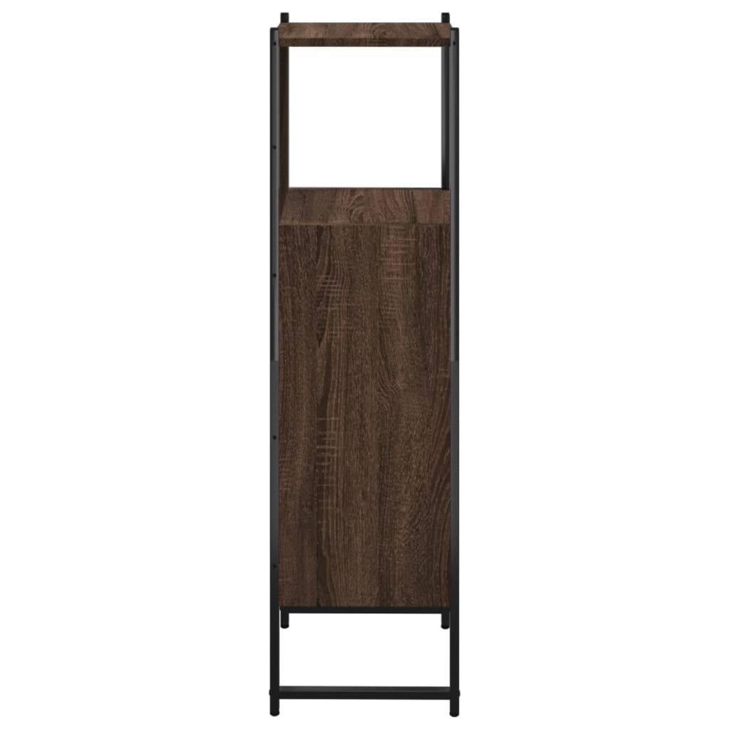 Bathroom cabinet, brown oak, 33x33x120.5cm, wood