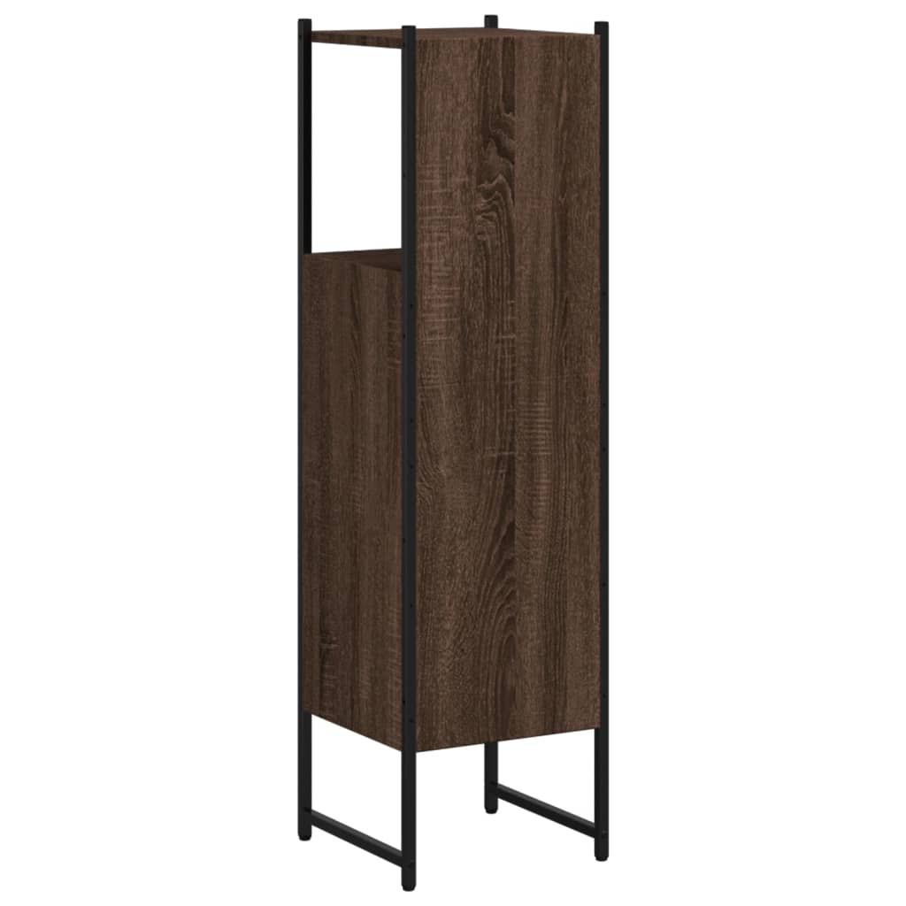 Bathroom cabinet, brown oak, 33x33x120.5cm, wood