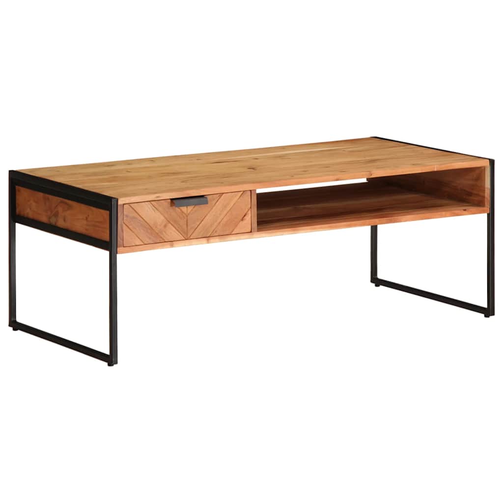 Coffee table, 110x55x40cm, solid acacia wood