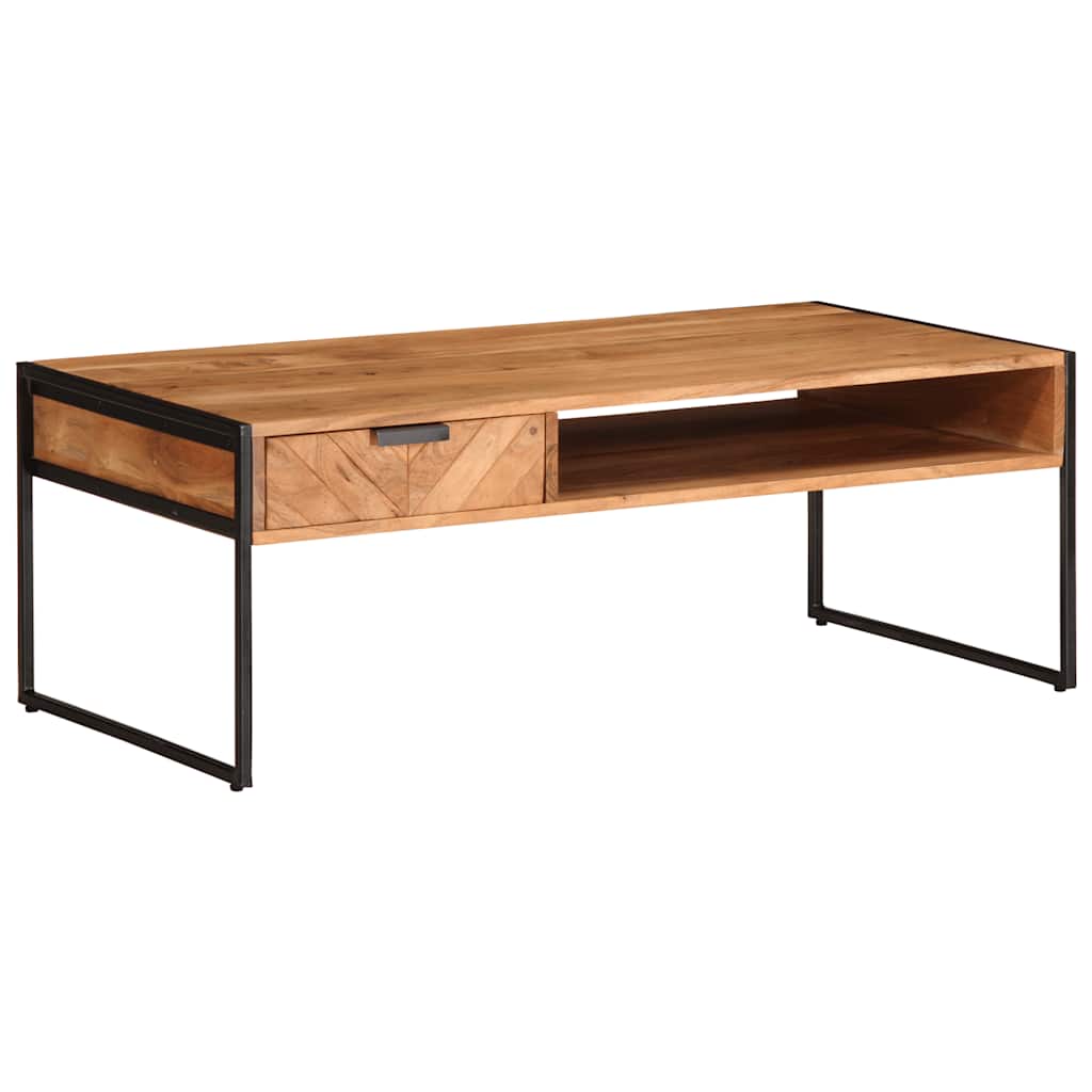 Coffee table, 110x55x40cm, solid acacia wood