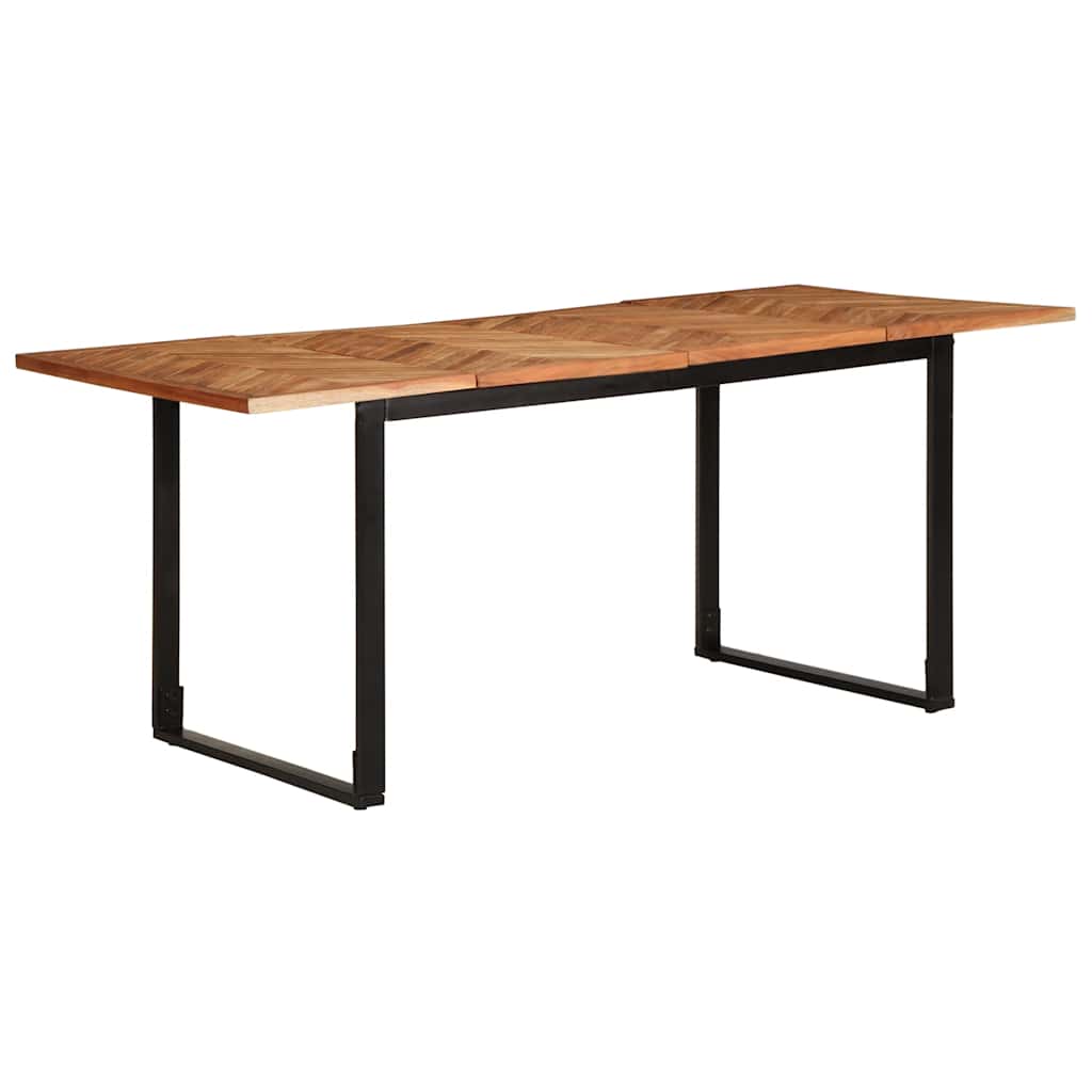Valgomojo stalas, 180x90x75 cm, akacijos medienos masyvas