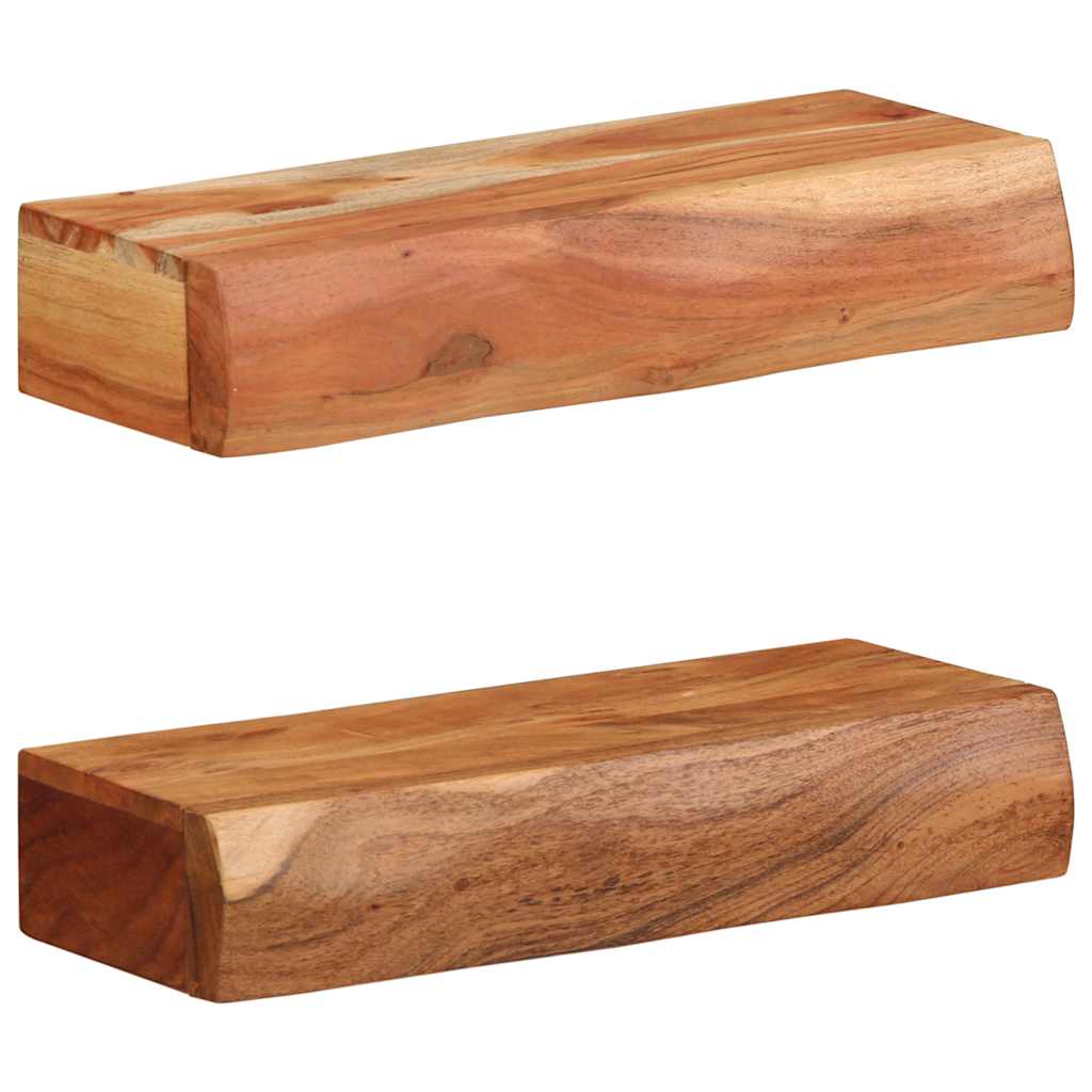 Sienas plaukti, 2 gab., 40x17x8cm, akācijas masīvkoks