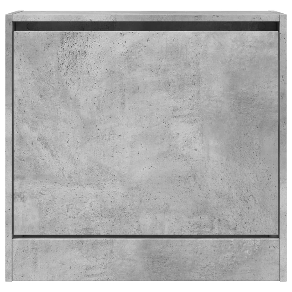 Spintelė batams, betono pilka, 60x21x57cm, apdirbta mediena