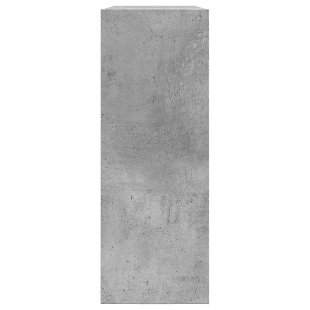 Spintelė batams, betono pilka, 80x21x57cm, apdirbta mediena