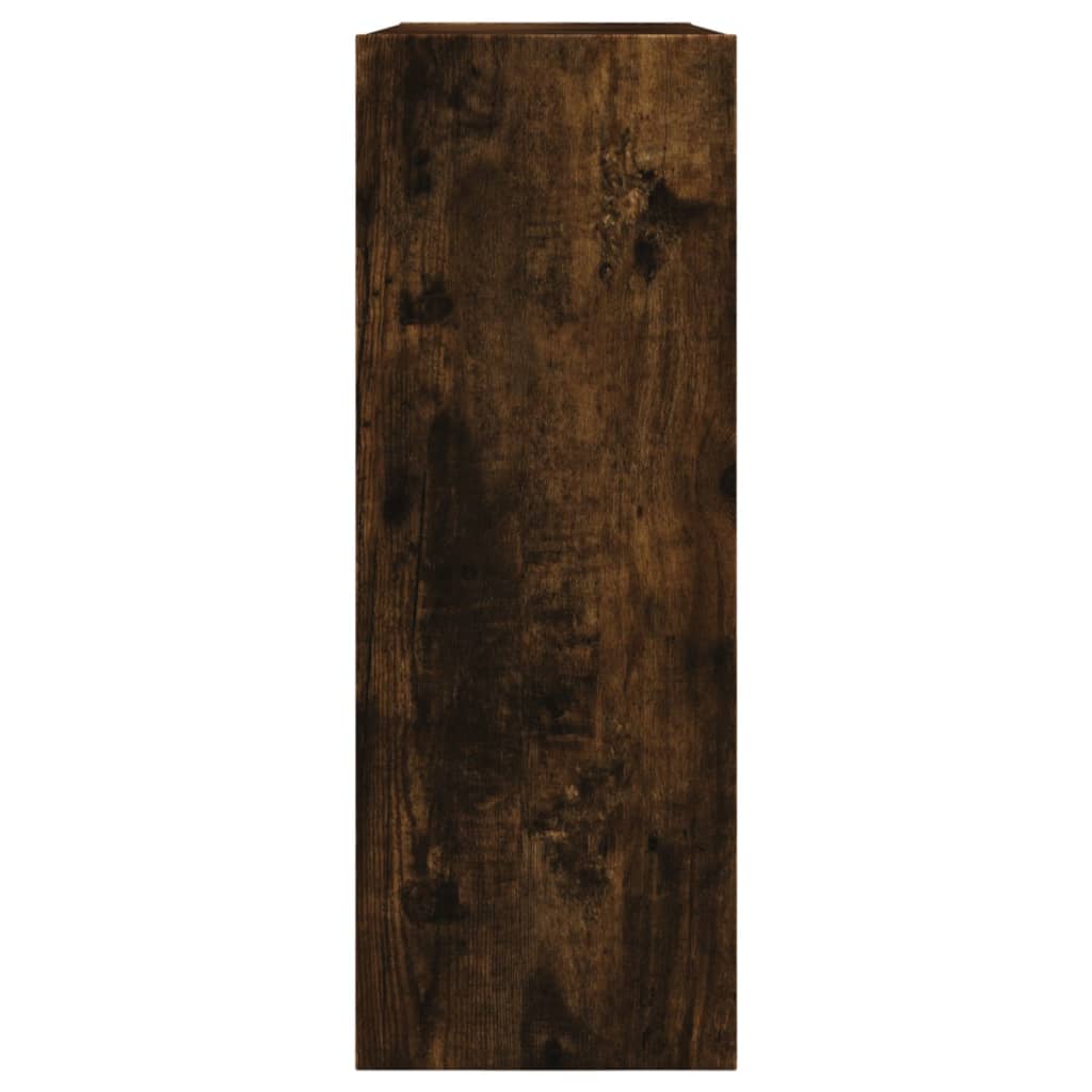 Shoe cabinet, smoky oak, 80x21x57cm, engineered wood
