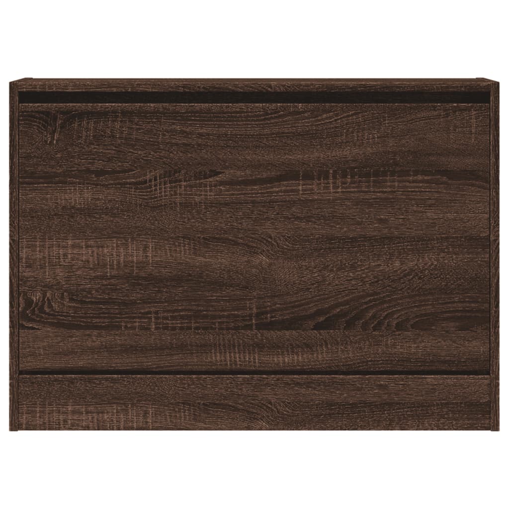 Spintelė batams, ruda ąžuolo, 80x21x57cm, apdirbta mediena