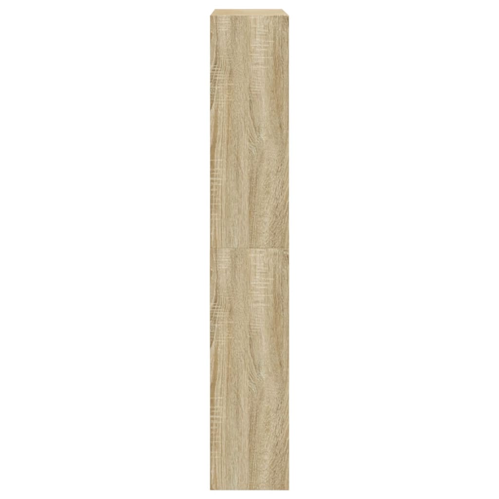Shoe cabinet, Sonoma oak, 80x21x125.5cm, engineered wood