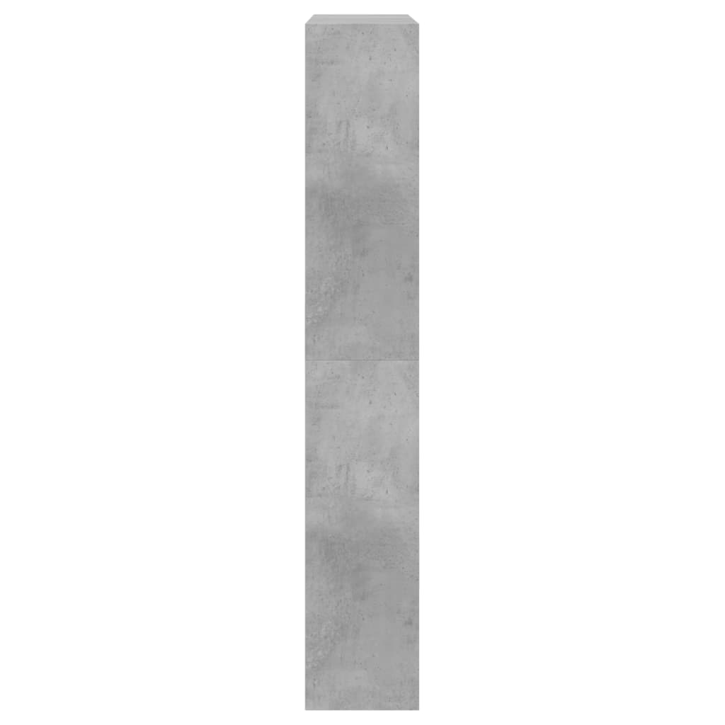 Shoe cabinet, concrete grey, 80x21x125.5cm, engineered wood