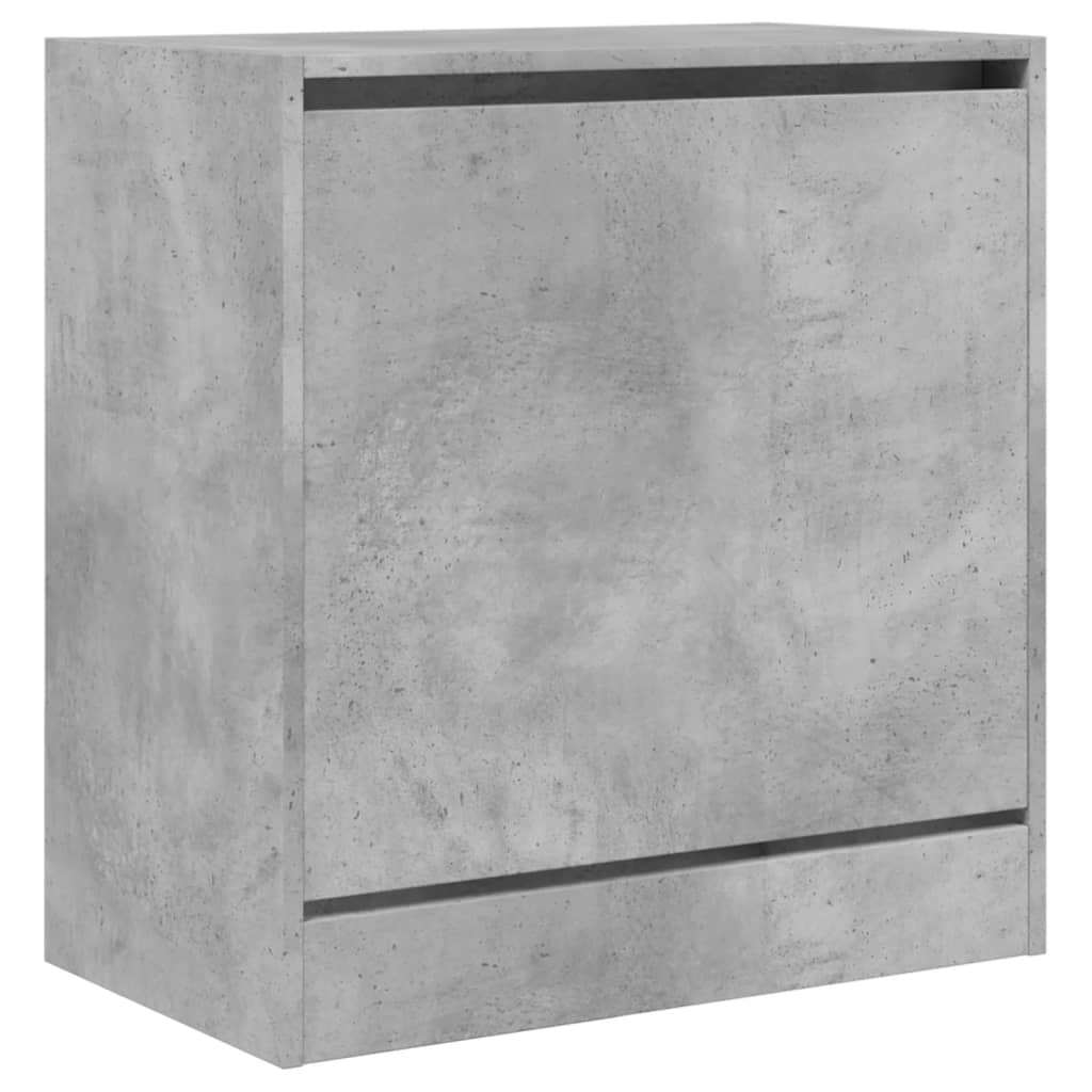 Shoe cabinet, concrete grey, 60x34x63.5cm, engineered wood