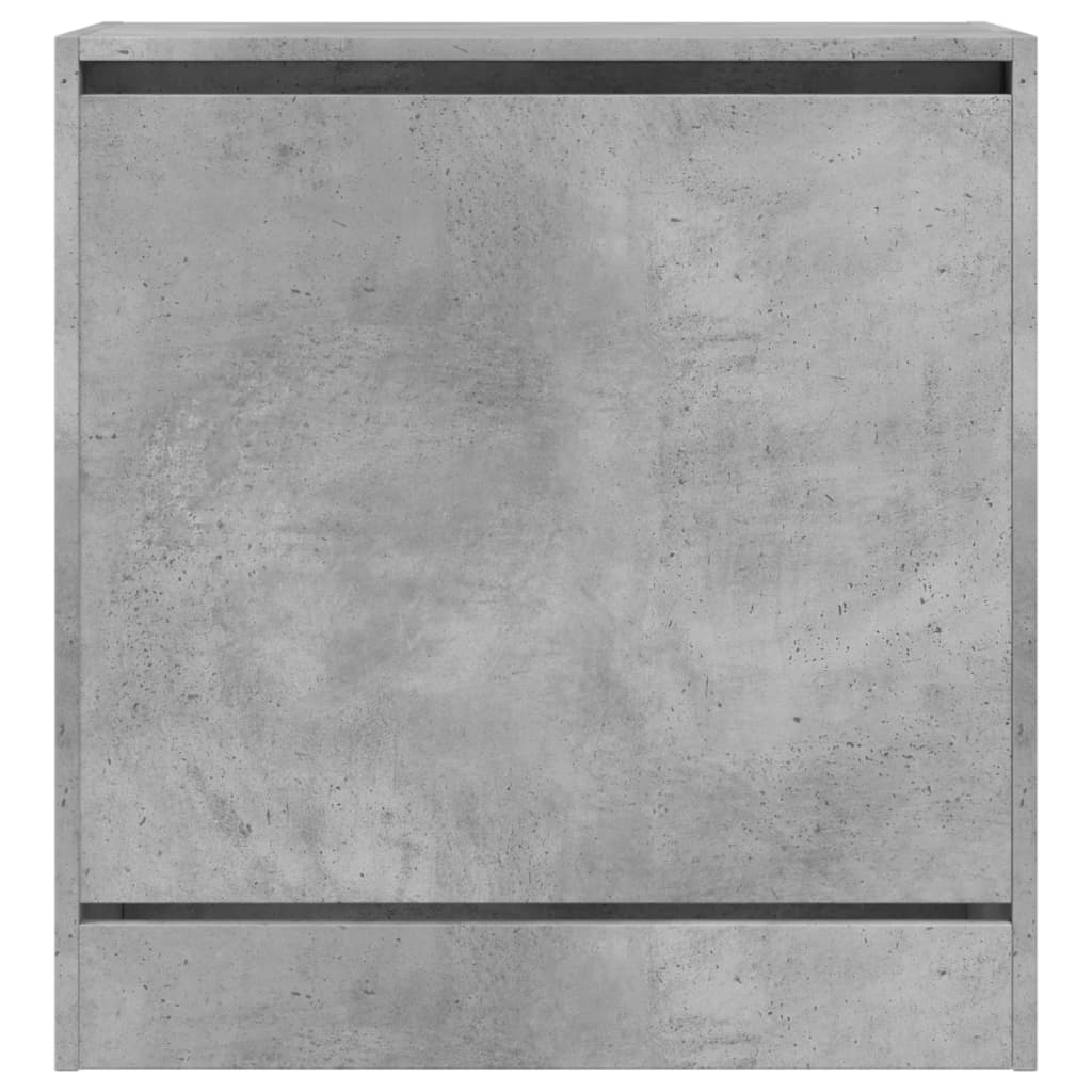 Shoe cabinet, concrete grey, 60x34x63.5cm, engineered wood