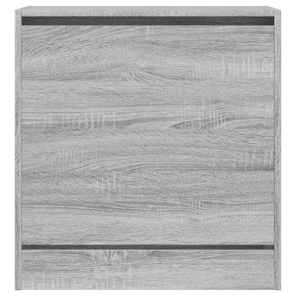 Shoe cabinet, grey oak, 60x34x63.5cm, engineered wood