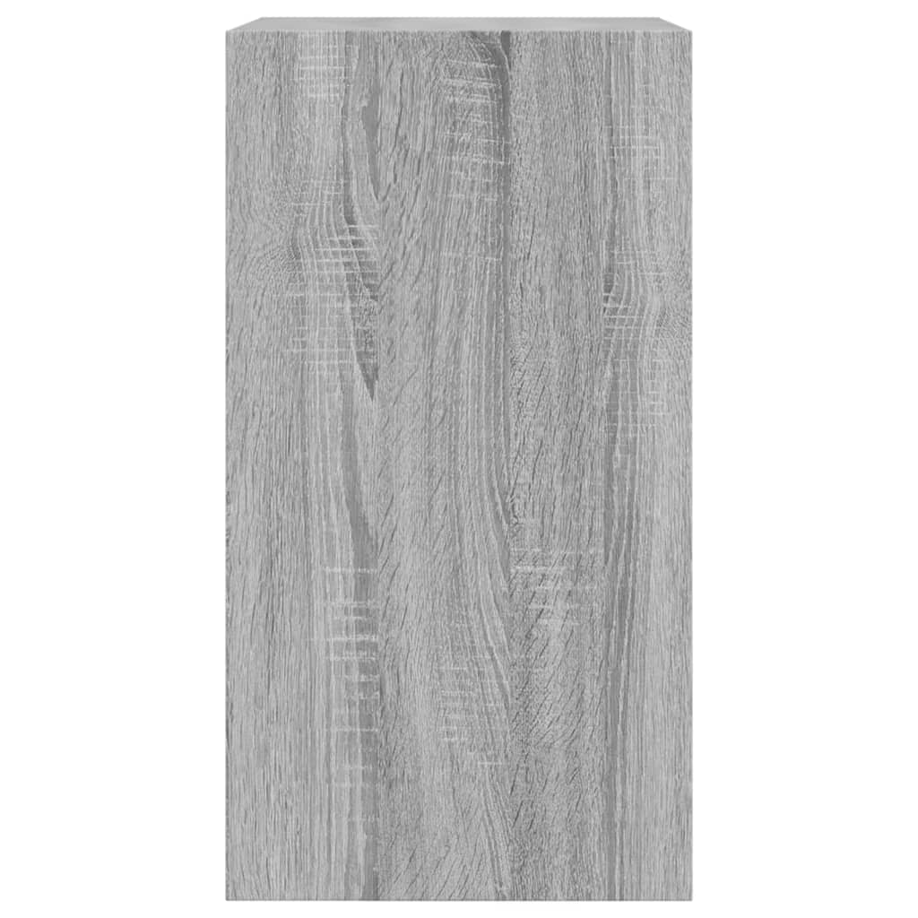 Shoe cabinet, grey oak, 60x34x63.5cm, engineered wood
